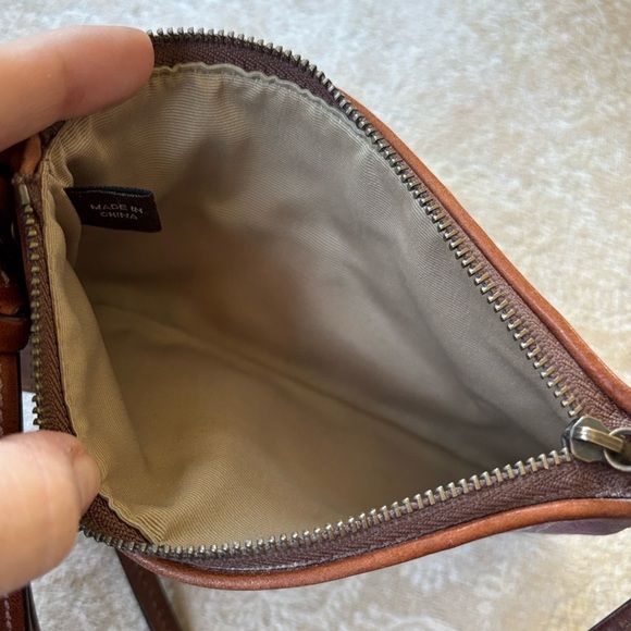 Coach Patchwork Zippered Wristlet Signature C Leather Suede Metallic Snakeskin - Picture 10 of 16